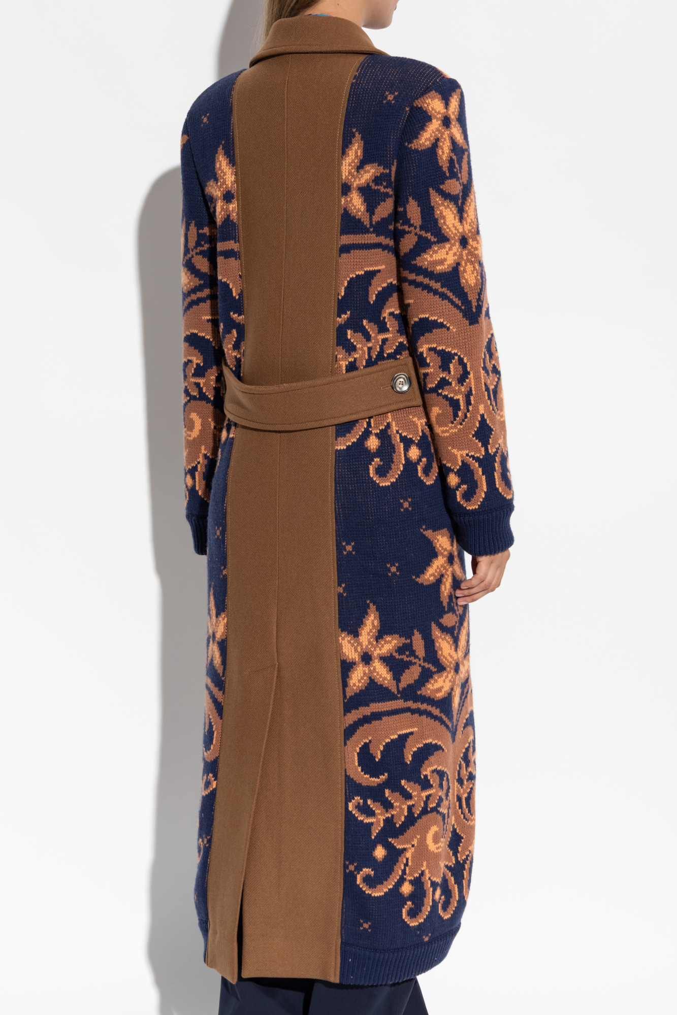 Multicolour Coat made of combined materials Etro - Vitkac Italy